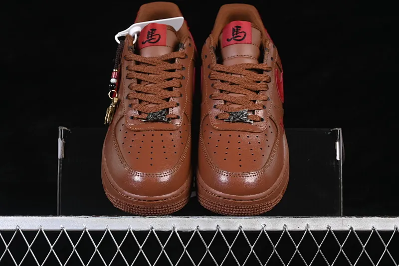 All categories Nk Air Force 1 Air Force series Nk Air Force 1 Low Air Force low-top Nike Air Force 1'07 Low Year of the Horse joint name Chestnut red sandalwood Air Force 1 low-top casual sneakers XY9025-002